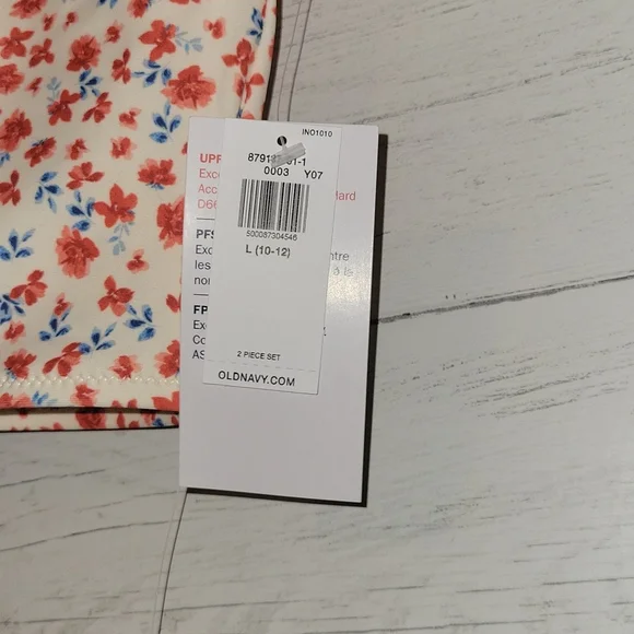 NWT | Old Navy Puff-Sleeve Bikini Swim Set | Large - Picture 7 of 8